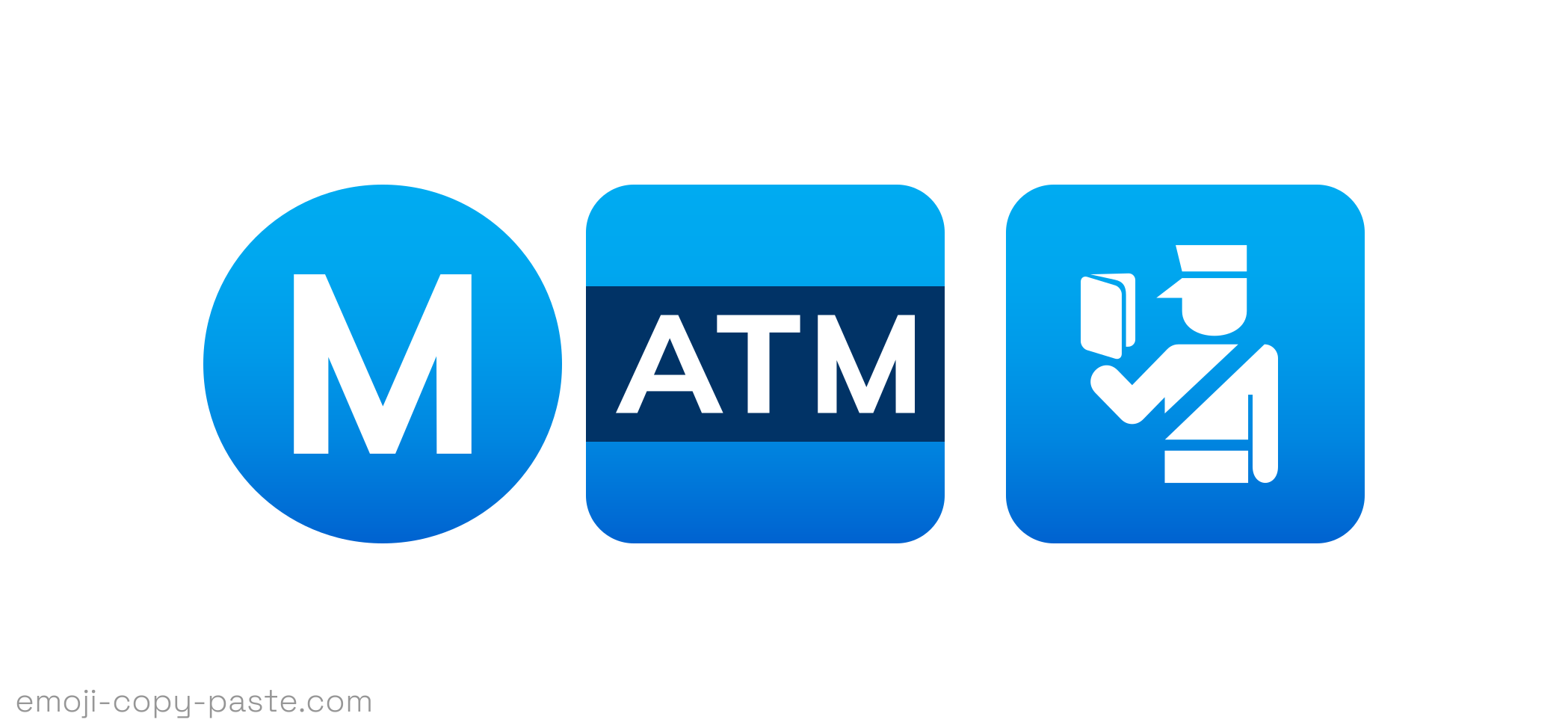 Copy Travel symbols Emojis Ⓜ🏧🛂 (emoji 👉 copy 👉 paste)