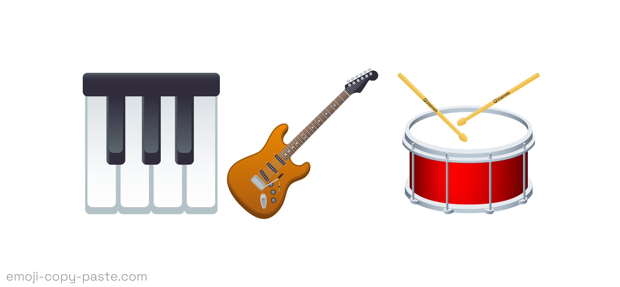 Copy Instrument Emojis 🎹🎸🥁 (emoji 👉 copy 👉 paste)