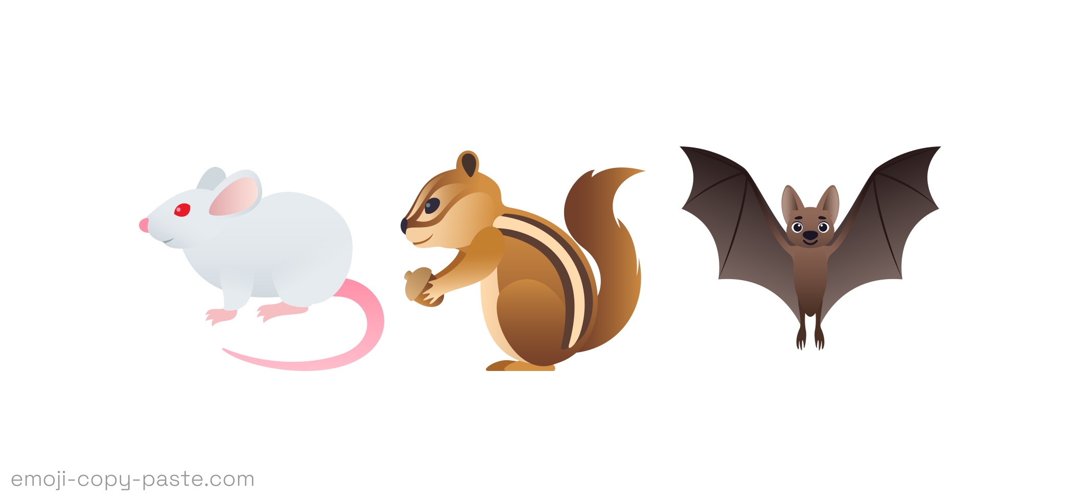Copy Rodents Emojis 🐁🐿🦇 (emoji 👉 copy 👉 paste)