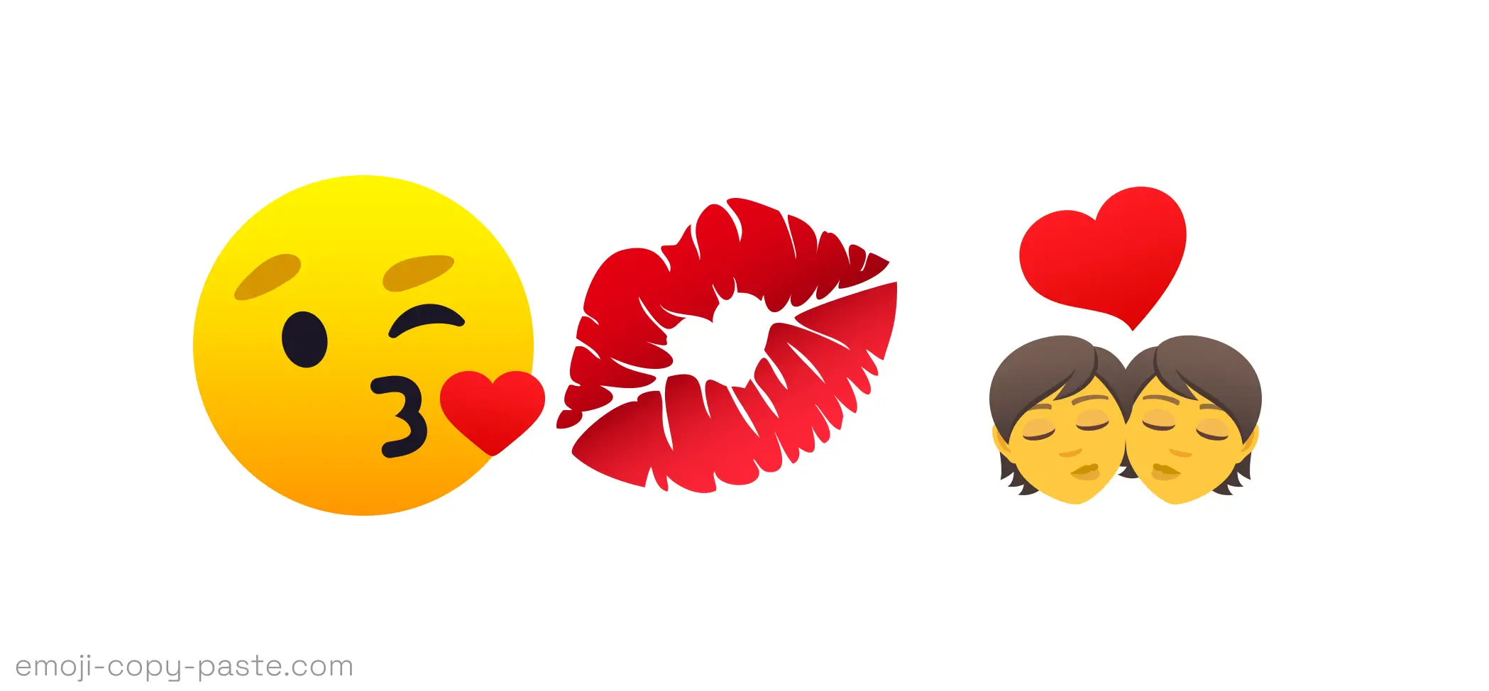 Copy Paste Kiss Emojis